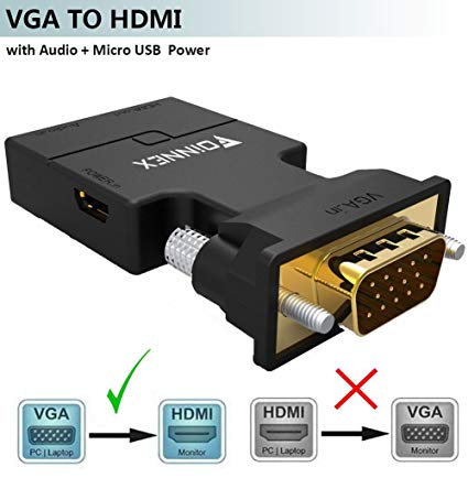 VGA to HDMI w/ Audio